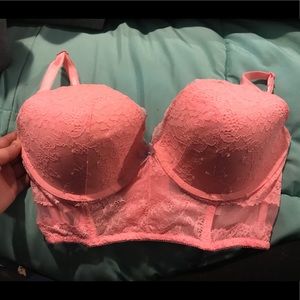 Long lined lace dream angels demi bra